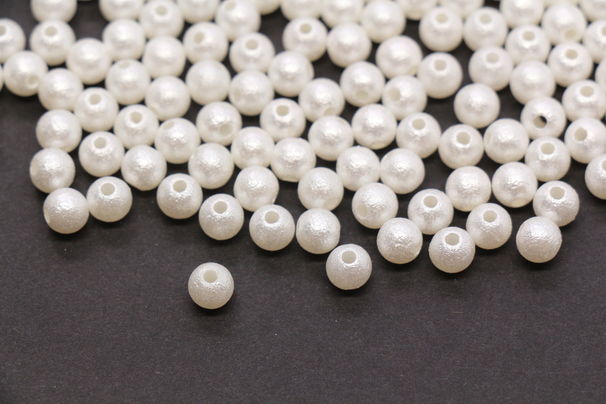 6mm Wrinkle Pearlized Acrylic Beads #3981
