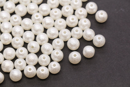 8mm Wrinkle Pearlized Acrylic Beads #3980