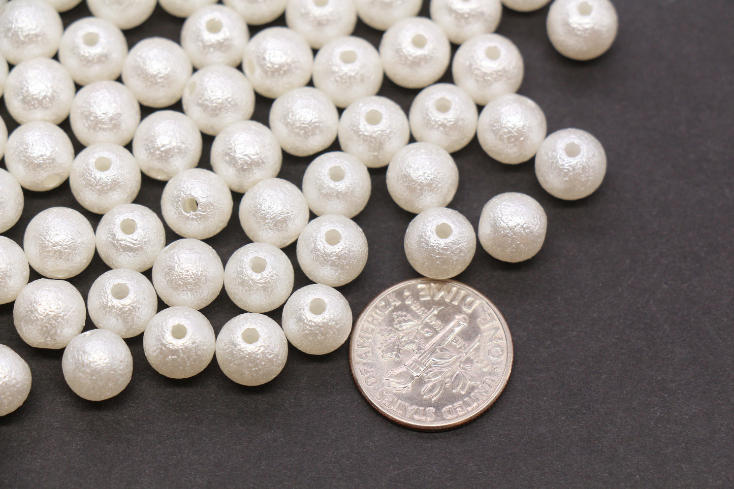 8mm Wrinkle Pearlized Acrylic Beads #3980