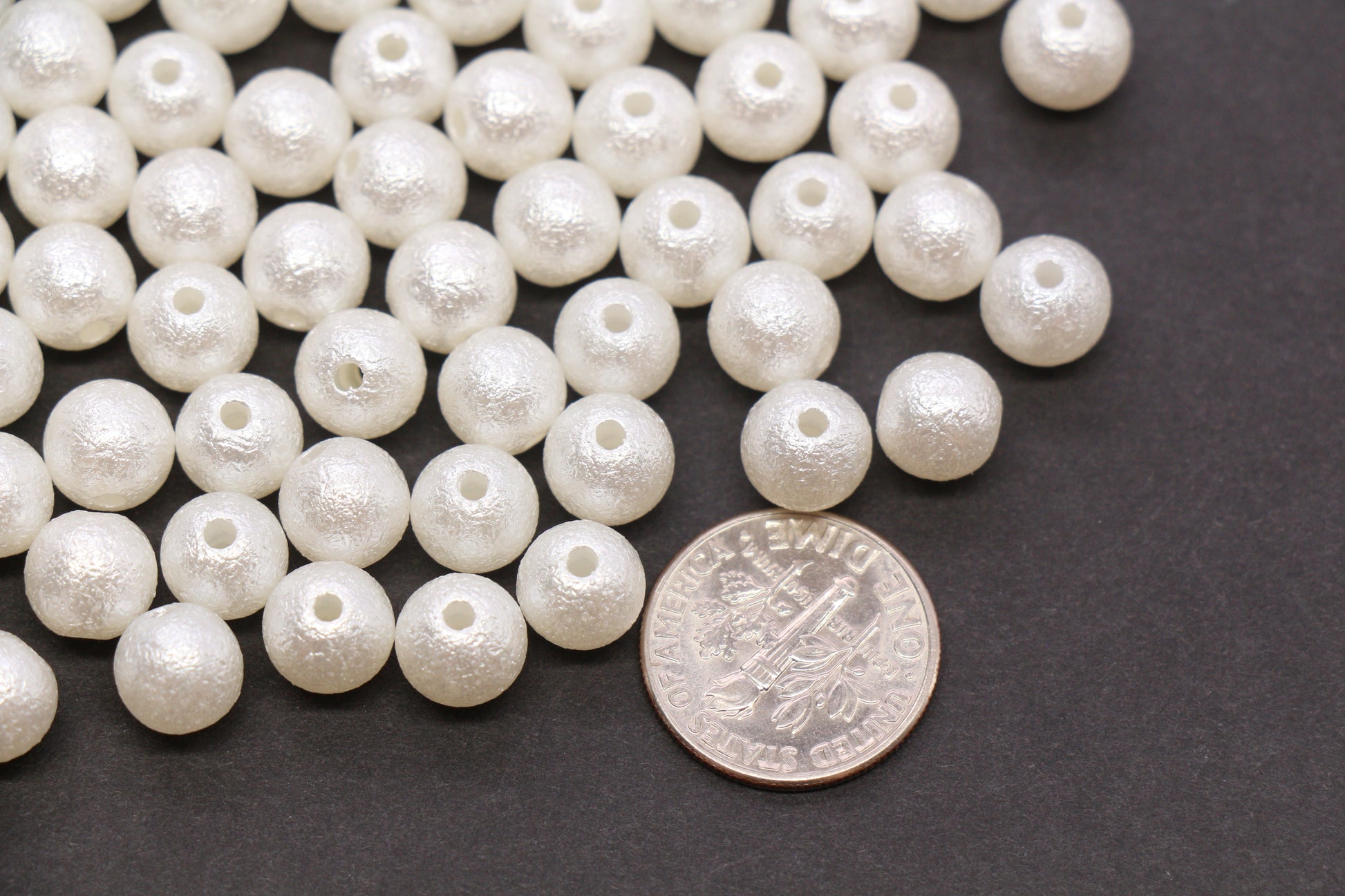 8mm Wrinkle Pearlized Acrylic Beads #3980