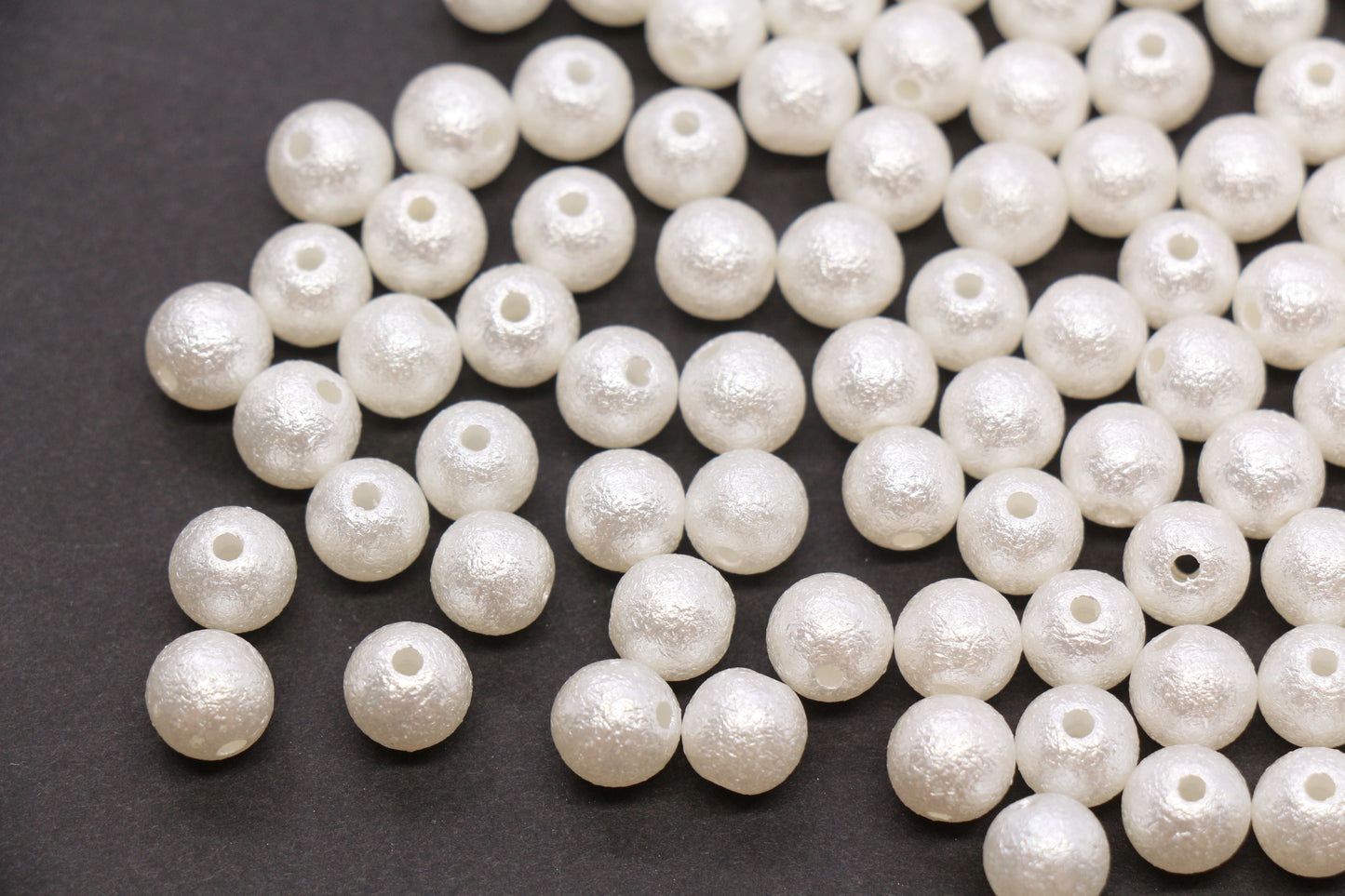 8mm Wrinkle Pearlized Acrylic Beads #3980