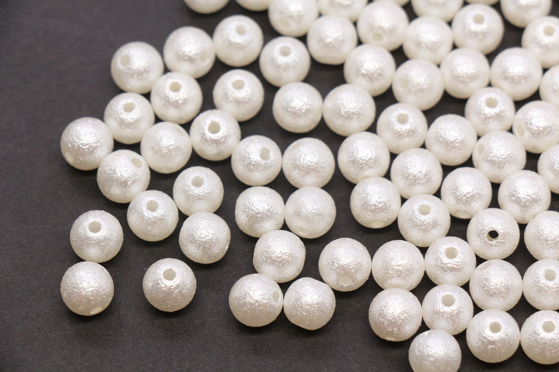 8mm Wrinkle Pearlized Acrylic Beads #3980