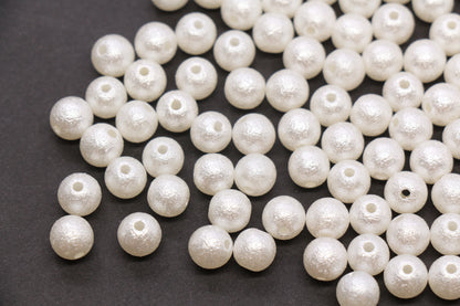 8mm Wrinkle Pearlized Acrylic Beads #3980