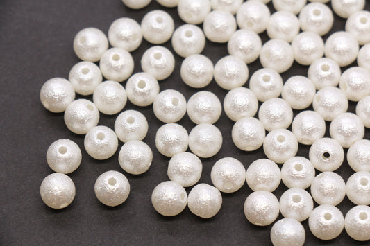 8mm Wrinkle Pearlized Acrylic Beads #3980