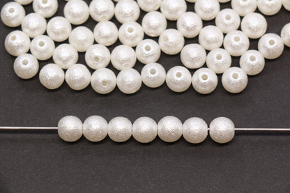 8mm Wrinkle Pearlized Acrylic Beads #3980