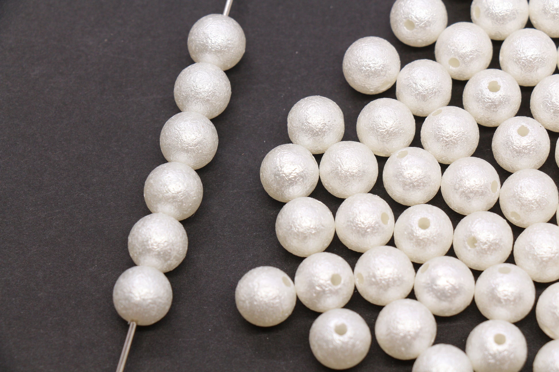 10mm Wrinkle Pearlized Acrylic Beads #3979