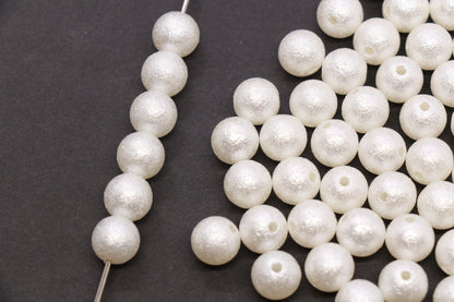 10mm Wrinkle Pearlized Acrylic Beads #3979