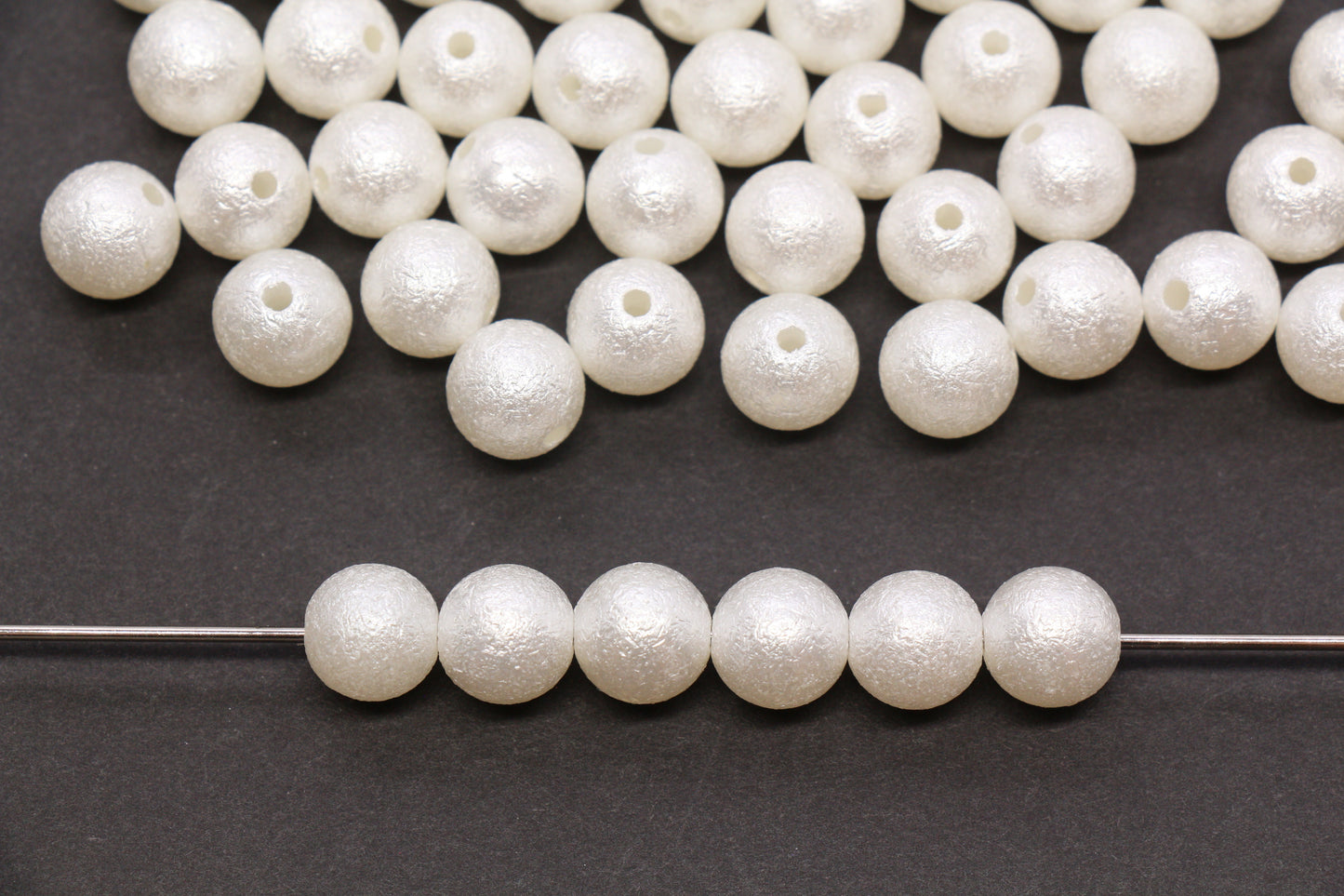 10mm Wrinkle Pearlized Acrylic Beads #3979