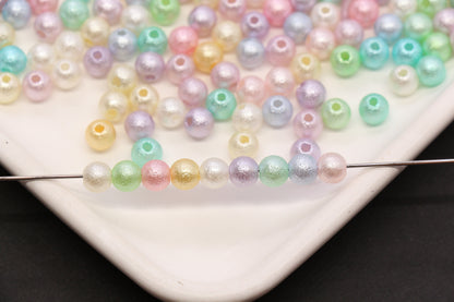 6mm Pearlized Acrylic Wrinkle Beads Mix #3977