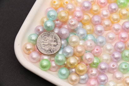 8mm Pastel Pearlized Wrinkle Beads Mix #3976
