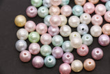 10mm Pearlized Acrylic Wrinkle Beads Mix #3975