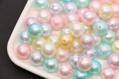 14mm Pearlized Acrylic Wrinkle Beads Mix #3973