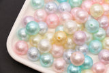 14mm Pearlized Acrylic Wrinkle Beads Mix #3973