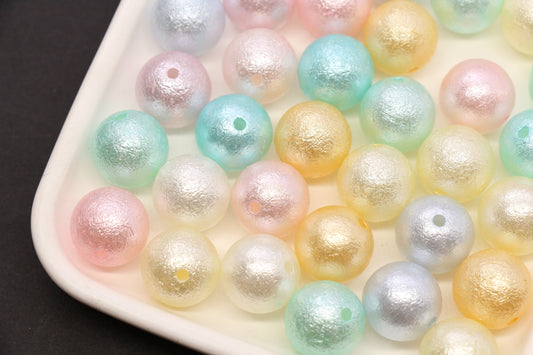 16mm Pearlized Acrylic Wrinkle Beads Mix #3972