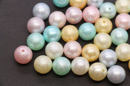 16mm Pearlized Acrylic Wrinkle Beads Mix #3972