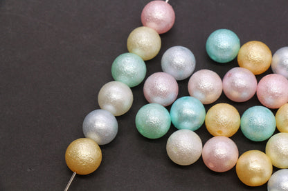 16mm Pearlized Acrylic Wrinkle Beads Mix #3972