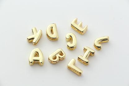 Gold Plated CZ Initial Charm