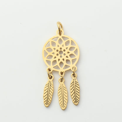 Dream Catcher Feather Pendant