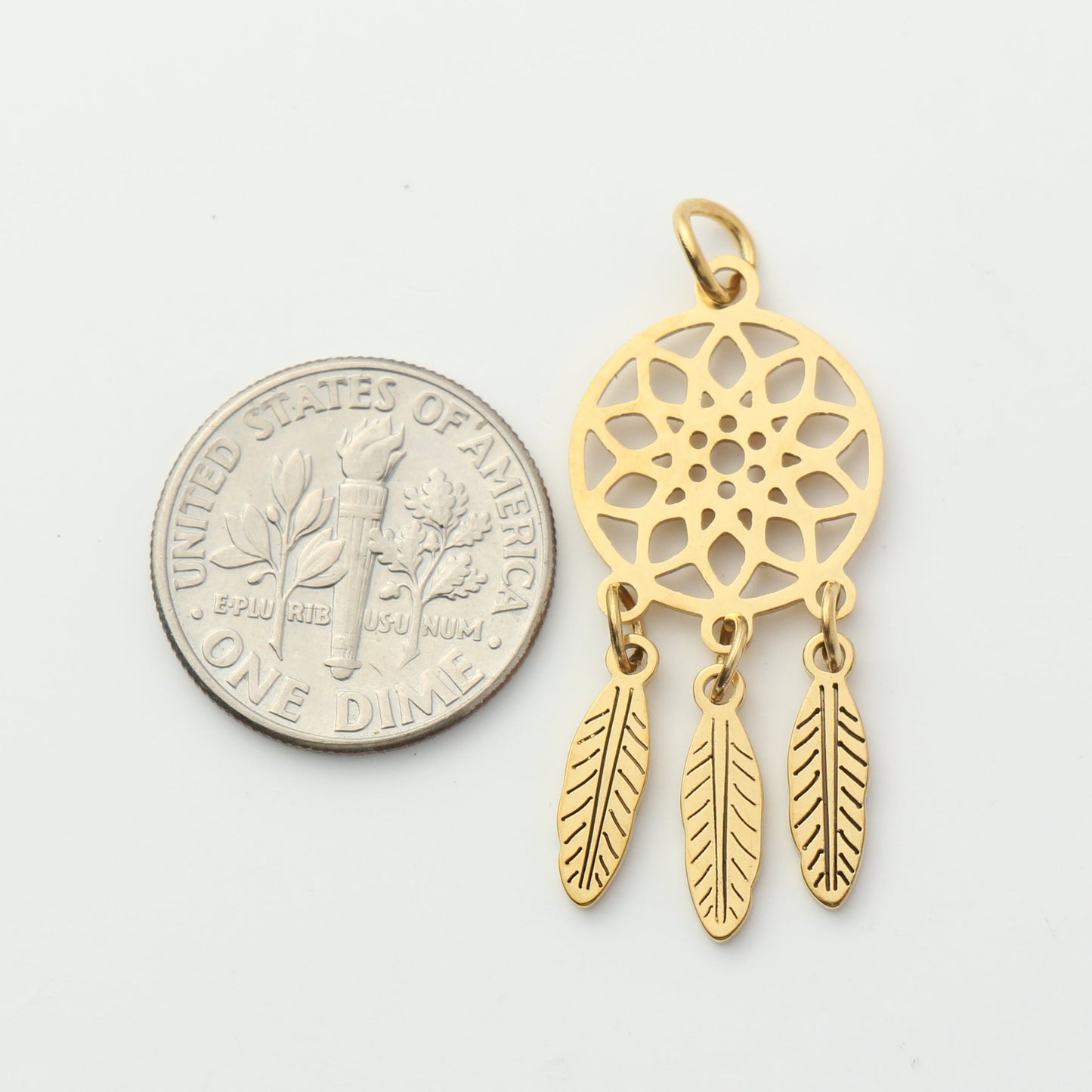 Dream Catcher Feather Pendant