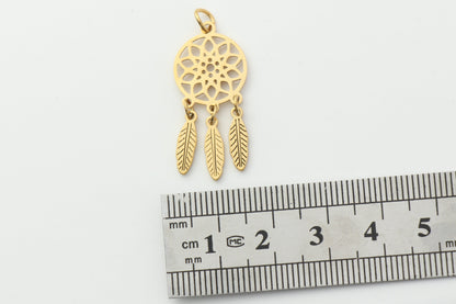 Dream Catcher Feather Pendant