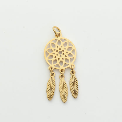 Dream Catcher Feather Pendant