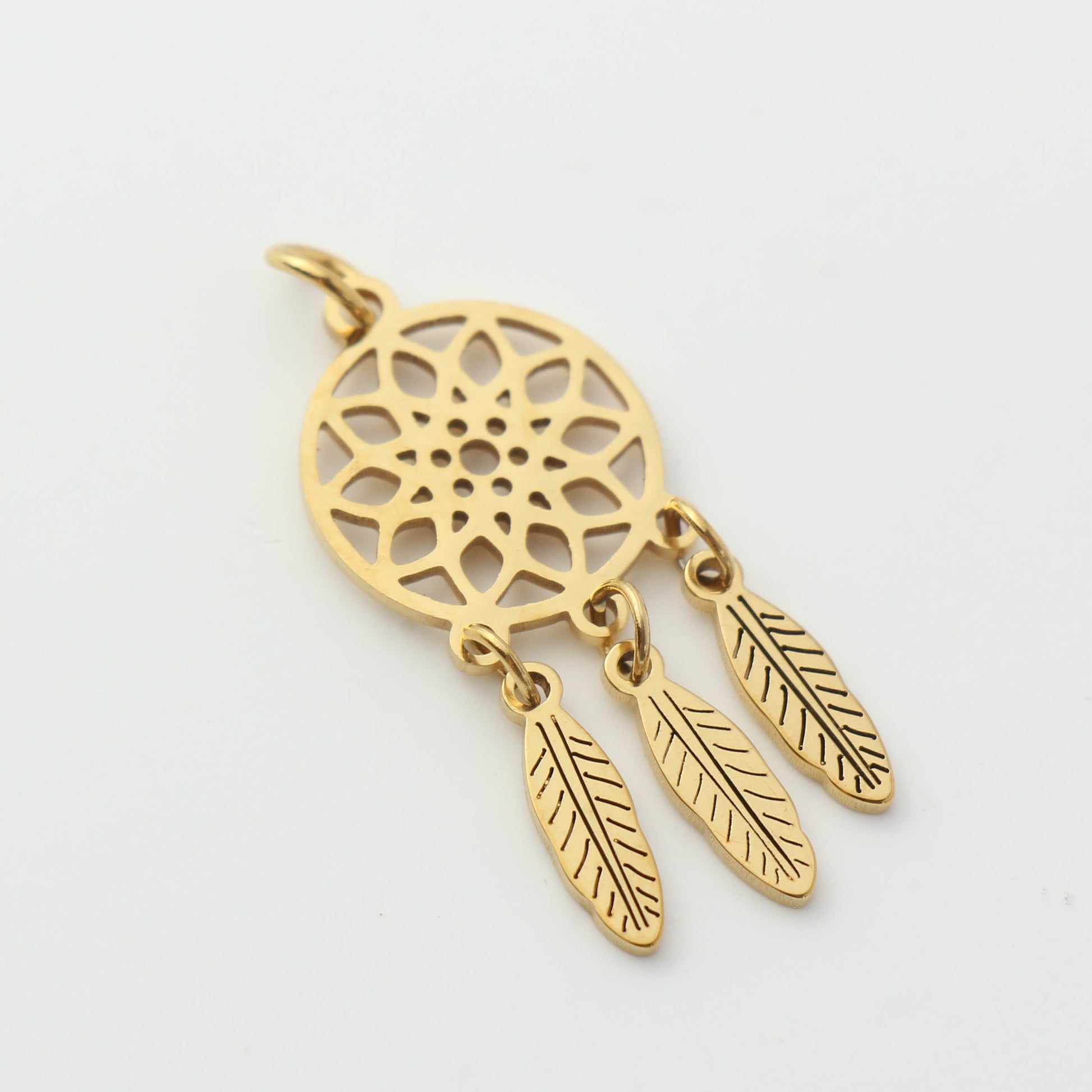 Dream Catcher Feather Pendant