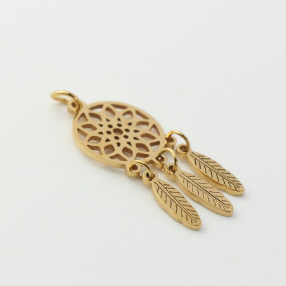 Dream Catcher Feather Pendant