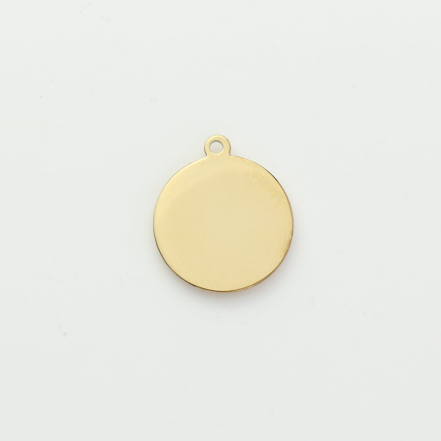 Gold Evil Eye Medallion Charm