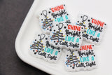 Nurse Silicone Beads – Shine Bright Like a Call Light Design 30mm