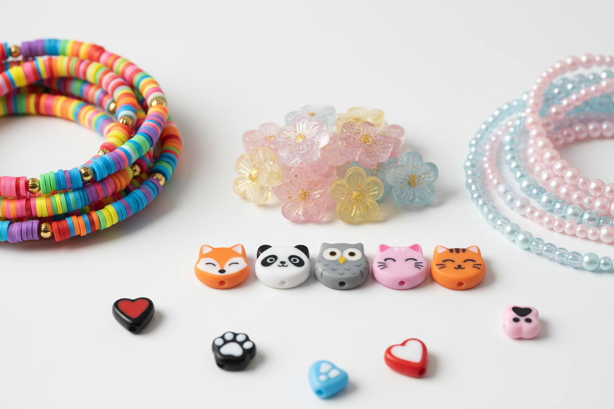 Hero banner with colorful beads - no text