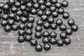 7mm Black A-Z Acrylic Letter Beads