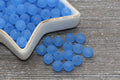 8mm Matte Blue Acrylic Gumball Beads
