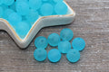 12mm Matte Blue Acrylic Gumball Beads