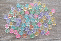 7mm Multicolor Translucent Acrylic Letter Beads
