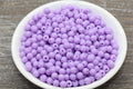6mm Light Purple Acrylic Gumball Beads