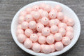 12mm Pink Shimmer Acrylic Gumball Beads
