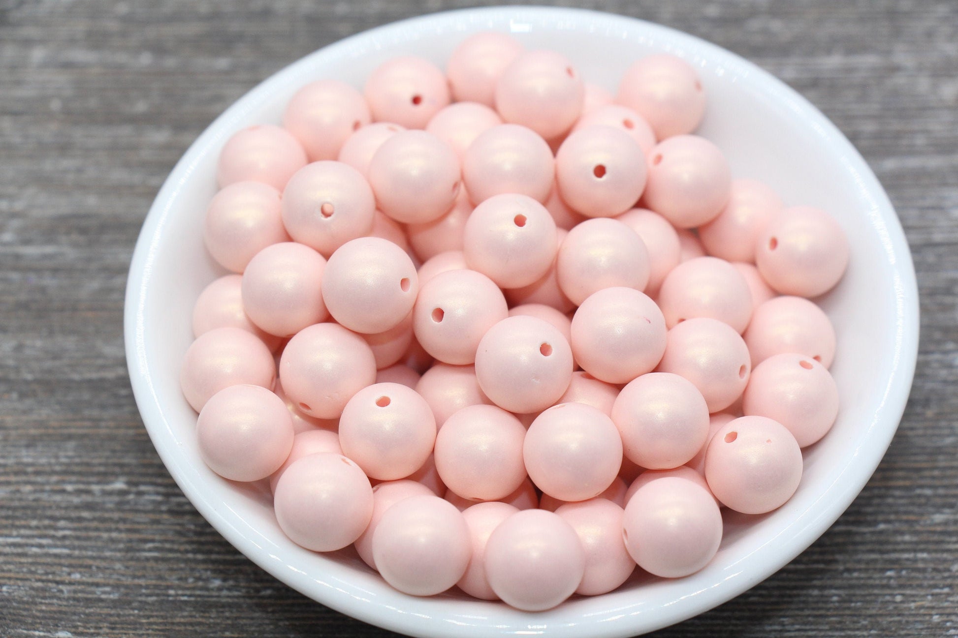 12mm Pink Shimmer Gumball Beads, Round Acrylic Loose Beads, Bubblegum Beads, Chunky Beads, Round Plastic Beads #1557