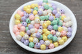 8mm Multicolor Shimmer Faceted Acrylic Beads