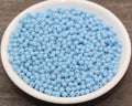 4mm Dusty Blue Acrylic Spacer Beads