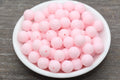12mm Matte Light Pink Acrylic Gumball Beads
