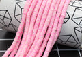 6mm pink speckled heishi beads for bracelets and DIY jewelry
