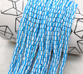 6mm blue striped chunky heishi beads for bracelets and DIY jewelry