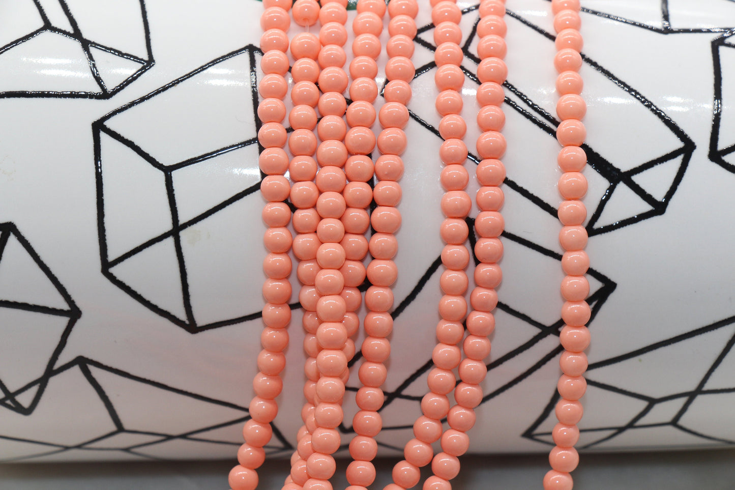 4mm colorful round glass beads for jewelry making