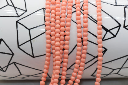 4mm colorful round glass beads for jewelry making