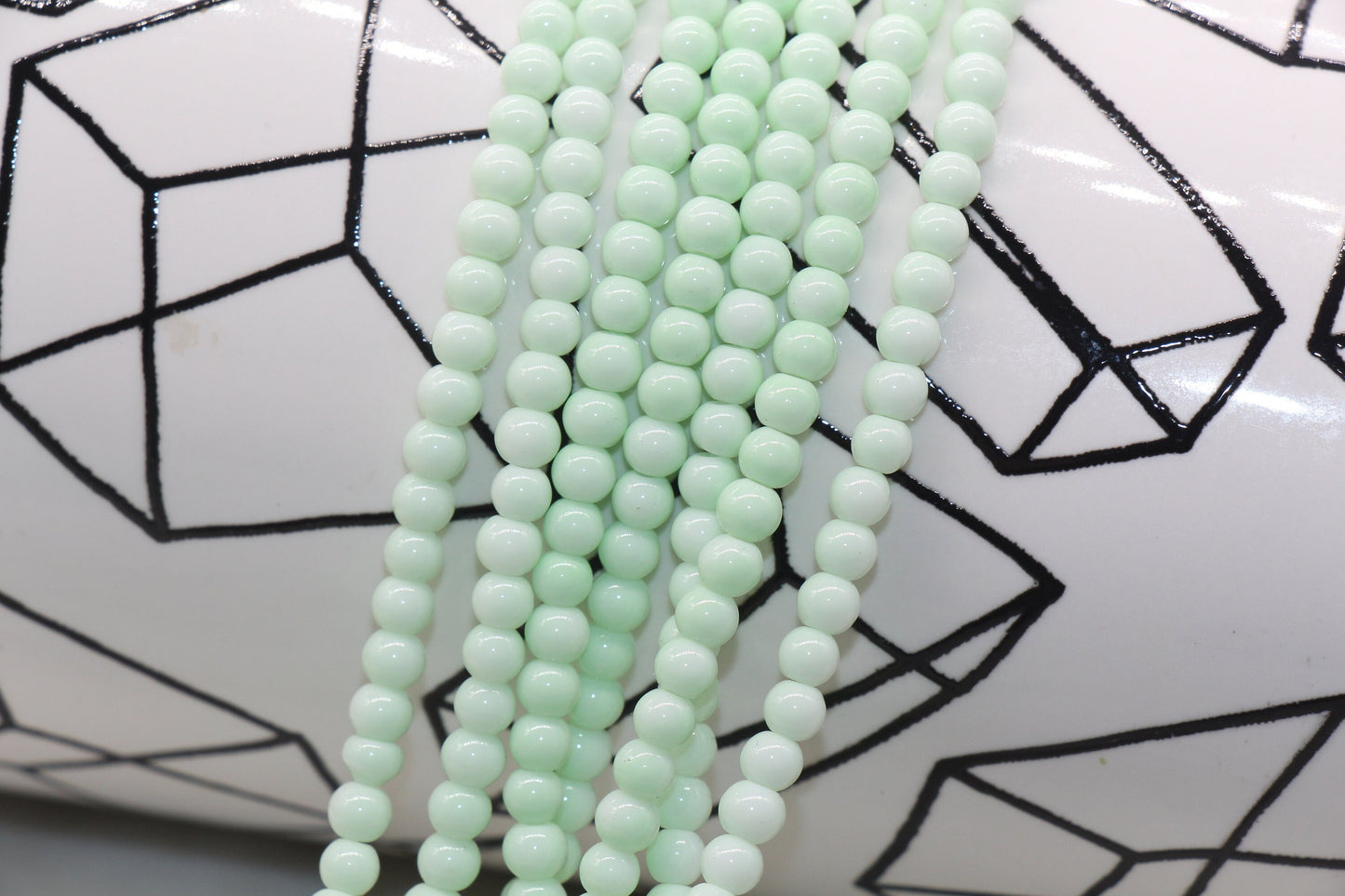 4mm colorful round glass beads for jewelry making