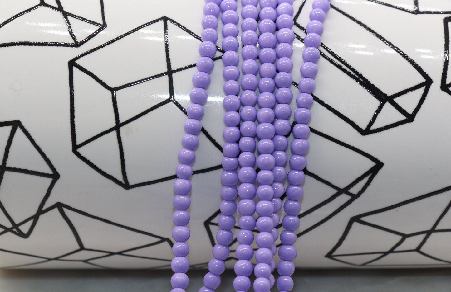 4mm colorful round glass beads for jewelry making