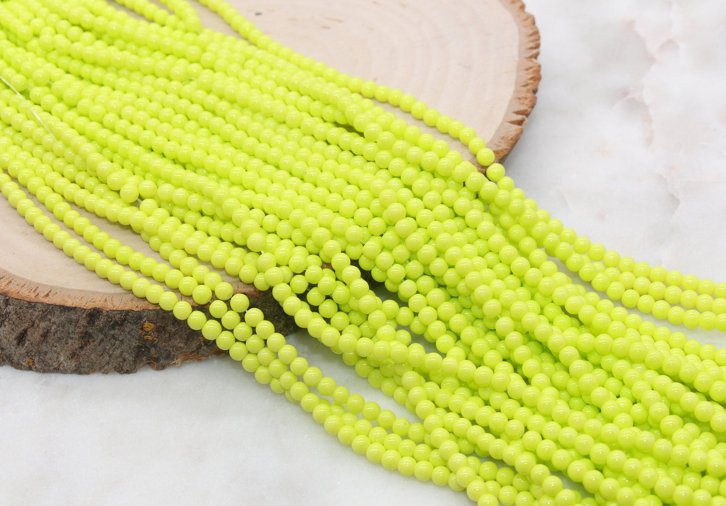 4mm colorful round glass beads for jewelry making