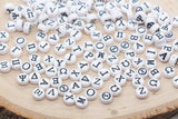 Greek alphabet beads, letter bead for bracelets,