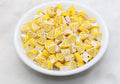 8mm lemon polymer clay beads, fruit clay charms for bracelets