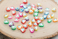 9mm rainbow and cloud polymer clay beads, nature clay charms for bracelets